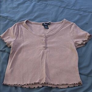 Miss Chievous Mauve Crop Top